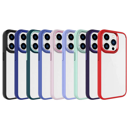Apple iPhone 15 Pro Kılıf Zore Krom Kapak Derin Mor