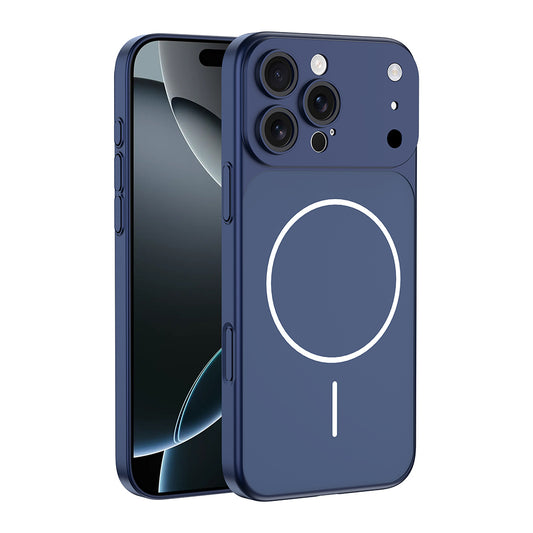 Apple iPhone 15 Pro Kılıf Zore M-Safe Şarj Özellikli Kamera Korumalı Spark Kapak