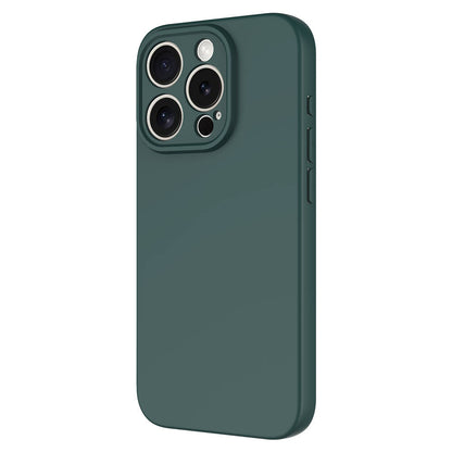 Apple iPhone 15 Pro Kılıf Zore Mara Lansman Kapak Koyu Yeşil
