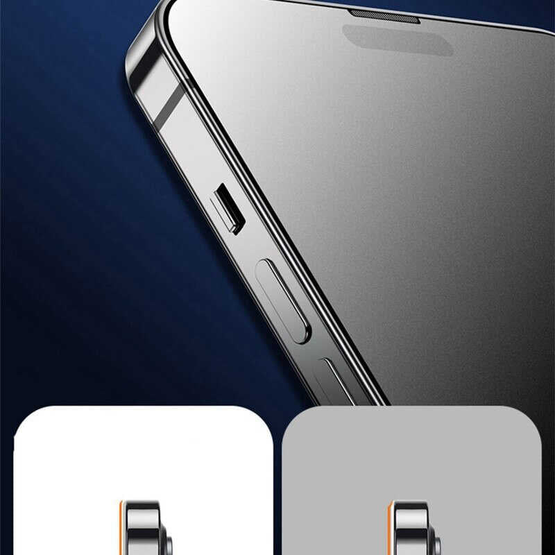 Apple iPhone 15 Pro Max Davin Mat Seramik Ekran Koruyucu Siyah