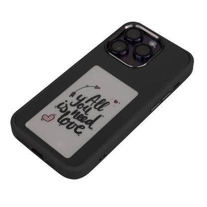 Apple iPhone 15 Pro Max Kılıf Ekranı Yansıtan Zore Akıllı NFC Kapak Gri