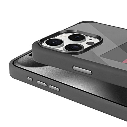 Apple iPhone 15 Pro Max Kılıf Ekranı Yansıtan Zore Akıllı NFC Kapak Gri