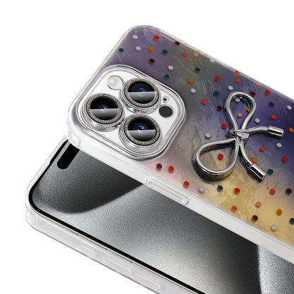 Apple iPhone 15 Pro Max Kılıf Kamera Korumalı Figürlü Zore Ponti Silikon Kapak Beyaz