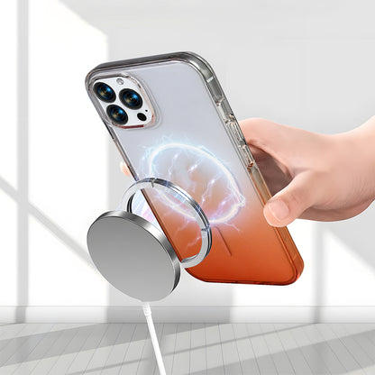 Apple iPhone 15 Pro Max Kılıf M-Safe Şarj Özellikli Zore Septik Silikon Kapak Turkuaz