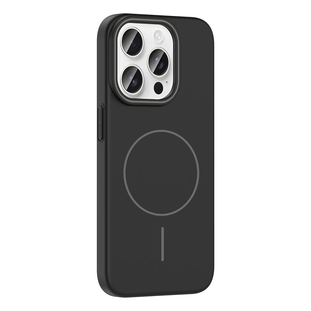 Apple iPhone 15 Pro Max Kılıf Magsafe Şarj Özellikli Zore Ruby Sert Kapak Mürdüm