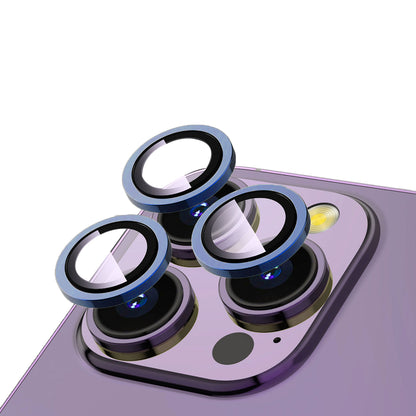 Apple iPhone 15 Pro Max Zore CL-12 Premium Safir Parmak İzi Bırakmayan Anti-Reflective Kamera Lens Koruyucu Midnight