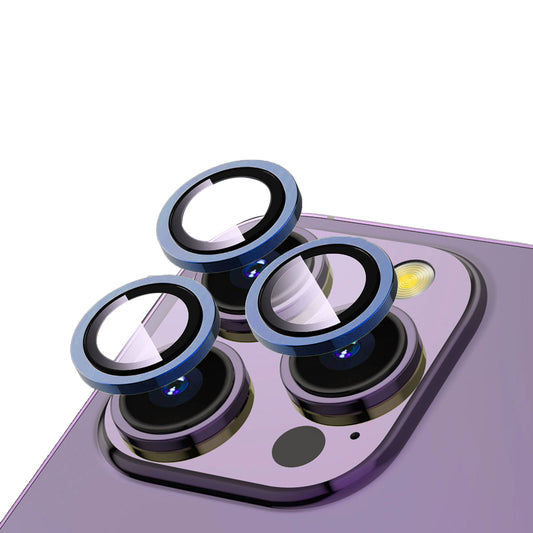 Apple iPhone 15 Pro Max Zore CL-12 Premium Safir Parmak İzi Bırakmayan Anti-Reflective Kamera Lens Koruyucu Midnight