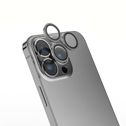 Apple iPhone 15 Pro Max Zore Mikro Kamera Lens Koruyucu Gümüş