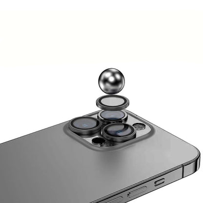 Apple iPhone 15 Pro Max Zore Mikro Kamera Lens Koruyucu Gümüş