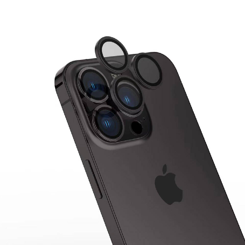 Apple iPhone 15 Pro Max Zore Safir CL-15 Parmak İzi Bırakmayan Anti-Reflective Kamera Lens Koruyucu