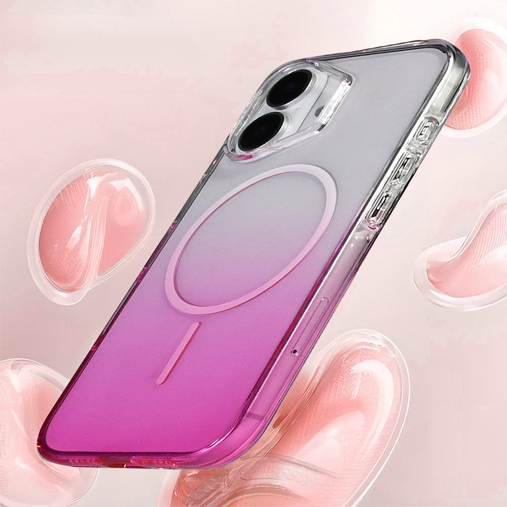 Apple iPhone 16 Kılıf M-Safe Şarj Özellikli Zore Septik Silikon Kapak Turuncu