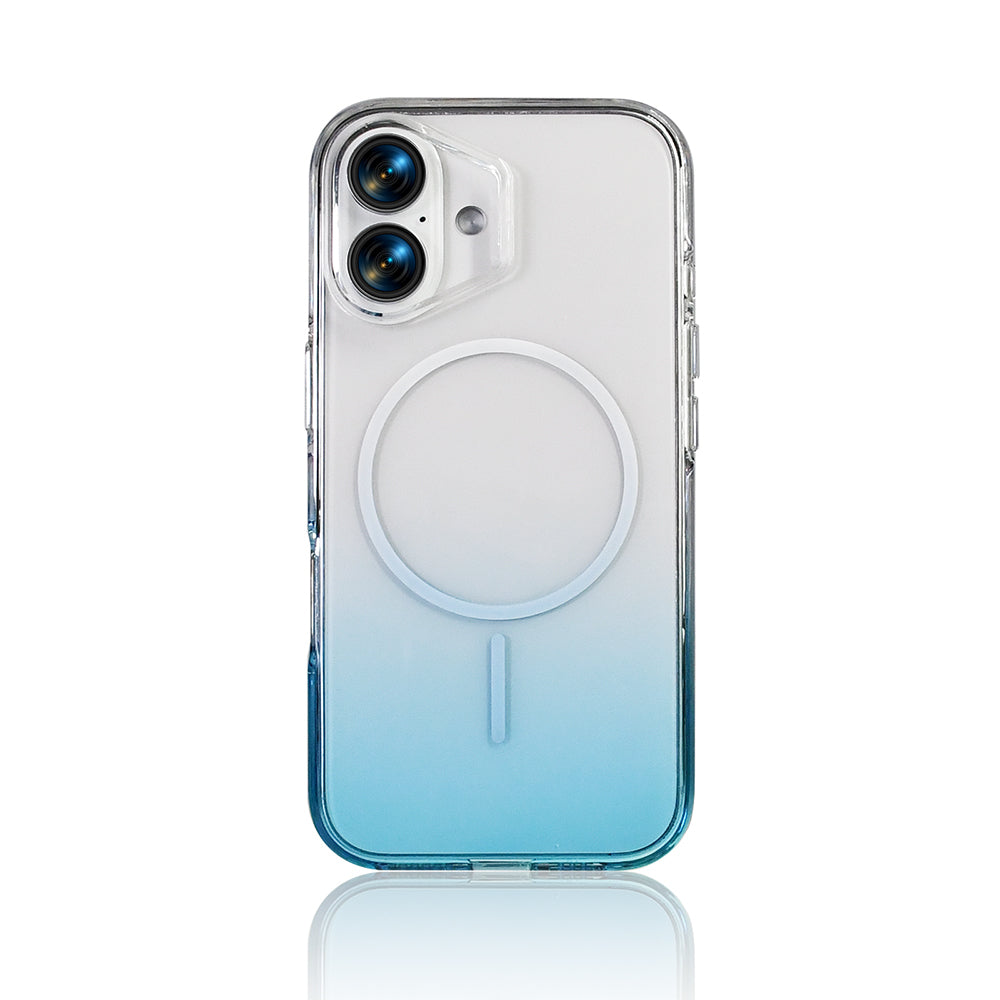 Apple iPhone 16 Kılıf M-Safe Şarj Özellikli Zore Septik Silikon Kapak Turkuaz