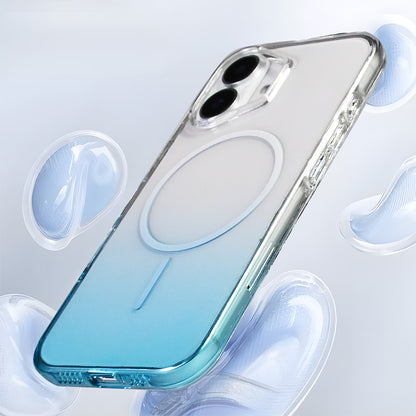 Apple iPhone 16 Kılıf M-Safe Şarj Özellikli Zore Septik Silikon Kapak Turuncu