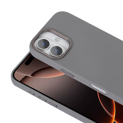 Apple iPhone 16 Kılıf Magsafe Şarj Özellikli PU Deri Zore Adora Kapak Siyah