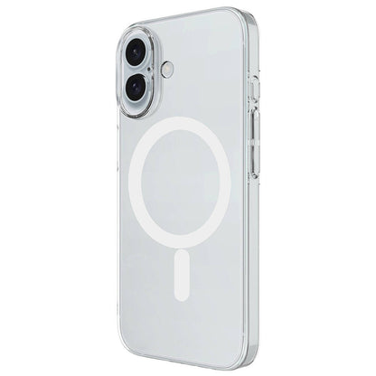Apple iPhone 16 Kılıf Zore Magsafe Şarj Özellikli Şeffaf Tek Kamera Çerçeveli Porto Kapak Şeffaf