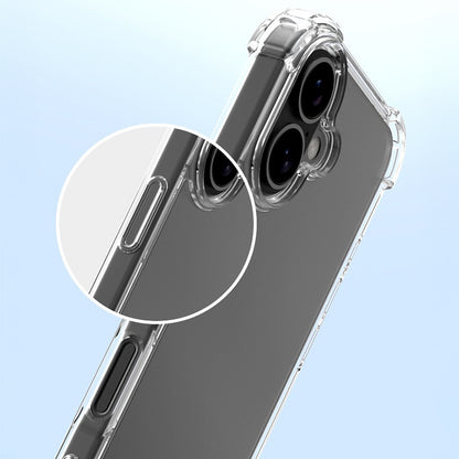Apple iPhone 16 Kılıf Zore Nitro Anti Shock Silikon Şeffaf