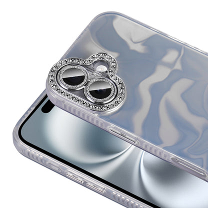 Apple iPhone 16 Plus Kılıf Airbagli Parlak Taş Detay Tasarımlı Zore Esila Kapak Pembe