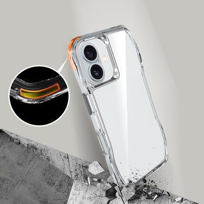 Apple iPhone 16 Plus Kılıf Airbagli Şeffaf Zore İncek Kapak Şeffaf