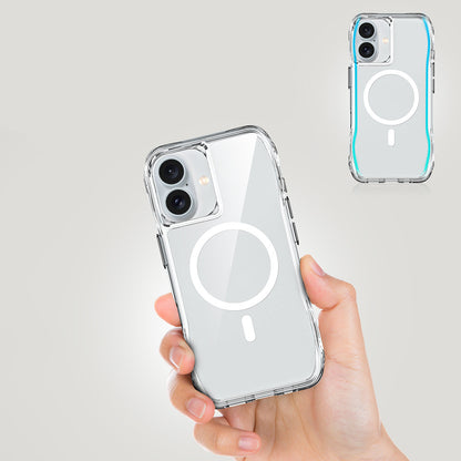 Apple iPhone 16 Plus Kılıf Magsafe Şarj Özellikli Airbagli Şeffaf Zore İncek Kapak Şeffaf