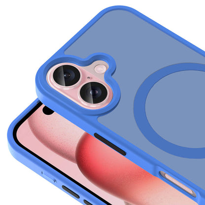 Apple iPhone 16 Plus Kılıf Magsafe Şarj Özellikli Mat Arka Yüzey Zore Sio Kapak Gri