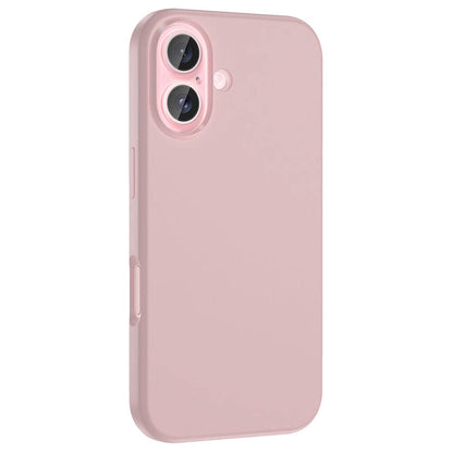 Apple iPhone 16 Plus Kılıf Magsafe Şarj Özellikli Sıvı Teknolojili Silinebilir Sert Zore Kivi Kapak Rose Gold