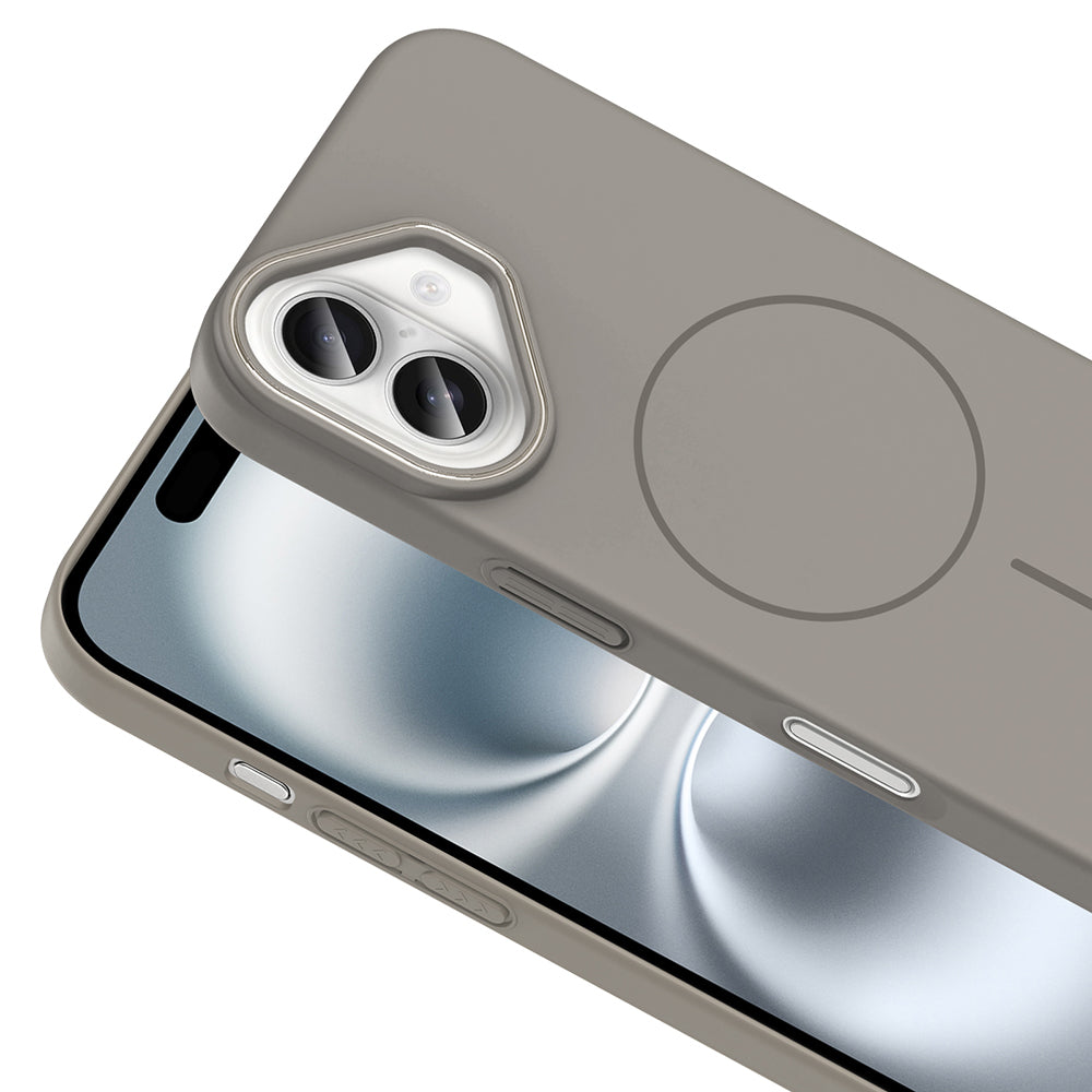 Apple iPhone 16 Plus Kılıf Magsafe Şarj Özellikli Zore Ruby Sert Kapak Lacivert