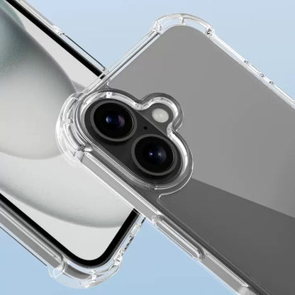 Apple iPhone 16 Plus Kılıf Zore Nitro Anti Shock Silikon Şeffaf
