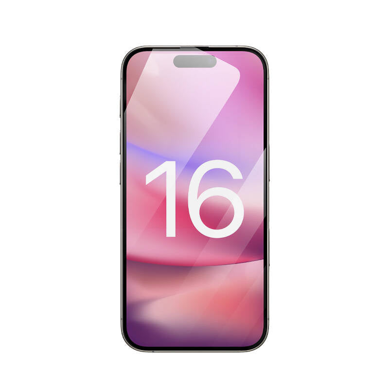 Apple iPhone 16 Plus Zore EKS Cam Ekran Koruyucu Siyah