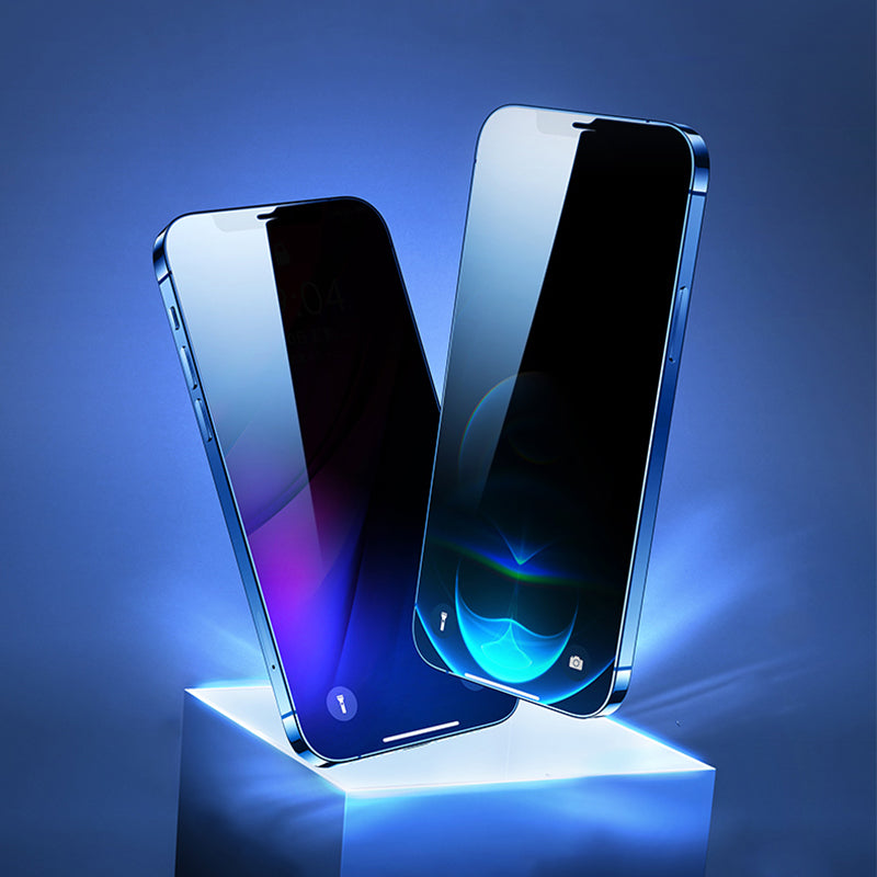 Apple iPhone 16 Plus Zore Kolay Uygulama Aparatlı 5D Magic Privacy Glass Hayalet Cam Ekran Şeffaf