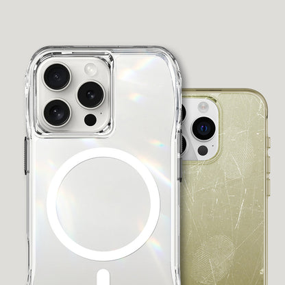 Apple iPhone 16 Pro Kılıf Magsafe Şarj Özellikli Airbagli Şeffaf Zore İncek Kapak Şeffaf