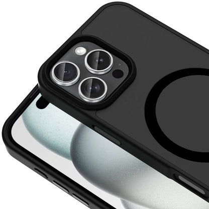 Apple iPhone 16 Pro Kılıf Magsafe Şarj Özellikli Mat Arka Yüzey Zore Sio Kapak Lila