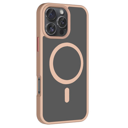 Apple iPhone 16 Pro Kılıf Magsafe Şarj Özellikli Mat Arka Yüzey Zore Sio Kapak Lila