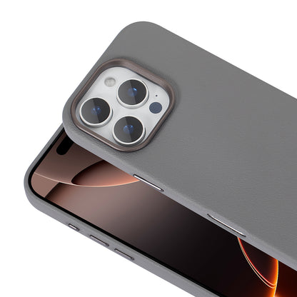 Apple iPhone 16 Pro Kılıf Magsafe Şarj Özellikli PU Deri Zore Adora Kapak Siyah