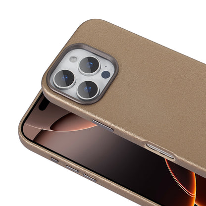 Apple iPhone 16 Pro Kılıf Magsafe Şarj Özellikli PU Deri Zore Adora Kapak Siyah