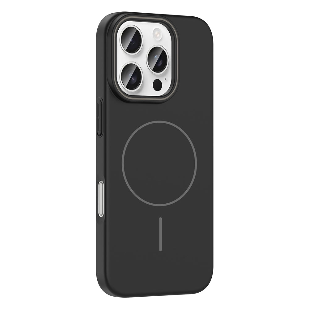 Apple iPhone 16 Pro Kılıf Magsafe Şarj Özellikli Zore Ruby Sert Kapak Lacivert