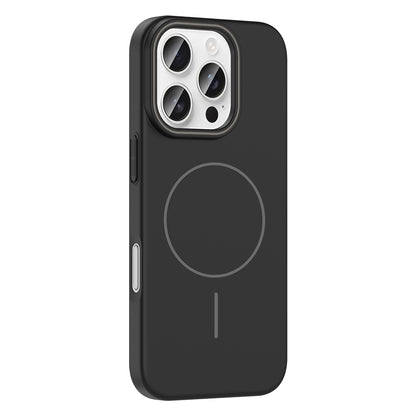 Apple iPhone 16 Pro Kılıf Magsafe Şarj Özellikli Zore Ruby Sert Kapak Lacivert
