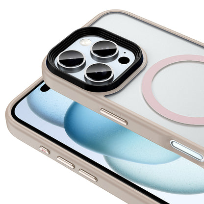 Apple iPhone 16 Pro Kılıf Mat Arka Yüzey Wireless Şarj Özellikli Zore Flet Magsafe Kapak Titanyum-Gri