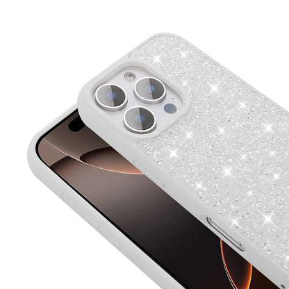 Apple iPhone 16 Pro Kılıf Parlak Taşlı Tasarım Zore Pırlanta Kapak Pembe