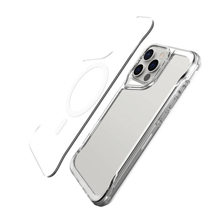 Apple iPhone 16 Pro Kılıf Zore Magsafe Şarj Özellikli T-Max Magsafe Kapak Şeffaf