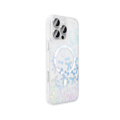 Apple iPhone 16 Pro Max Kılıf M-Safe Şarj Özellikli Şeffaf Zore Folk Sert Kapak Sevimli Köpek