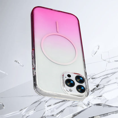 Apple iPhone 16 Pro Max Kılıf M-Safe Şarj Özellikli Zore Septik Silikon Kapak Pembe