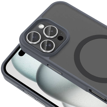 Apple iPhone 16 Pro Max Kılıf Magsafe Şarj Özellikli Mat Arka Yüzey Zore Sio Kapak Rose Brown