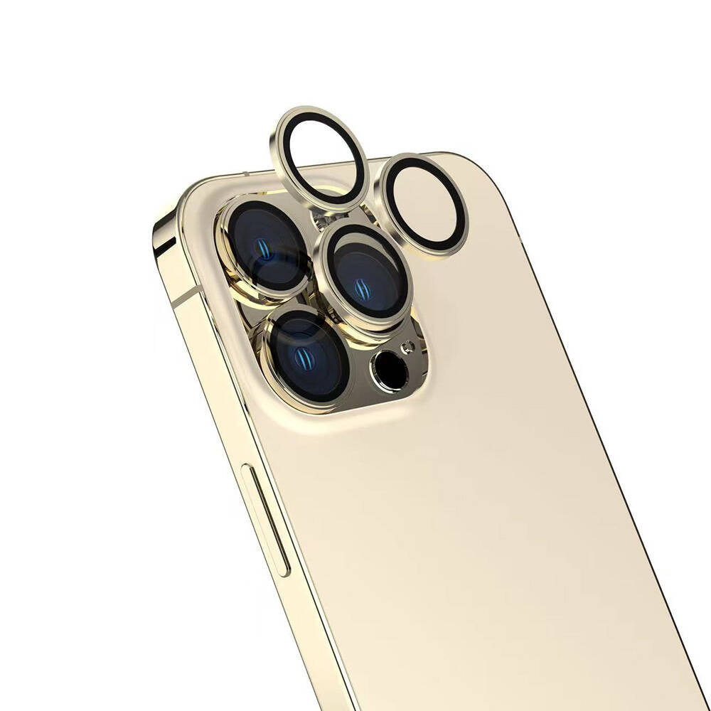 Apple iPhone 16 Pro Max Zore CL-15 Parmak İzi Bırakmayan Anti-Reflective Kamera Lens Koruyucu Gri
