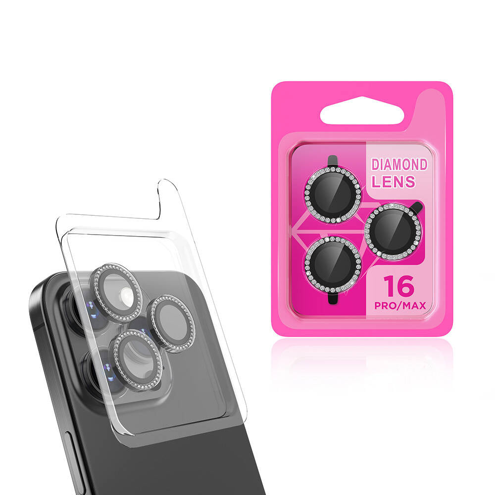 Apple iPhone 16 Pro Zore CL-06 Kamera Lens Koruyucu Gümüş