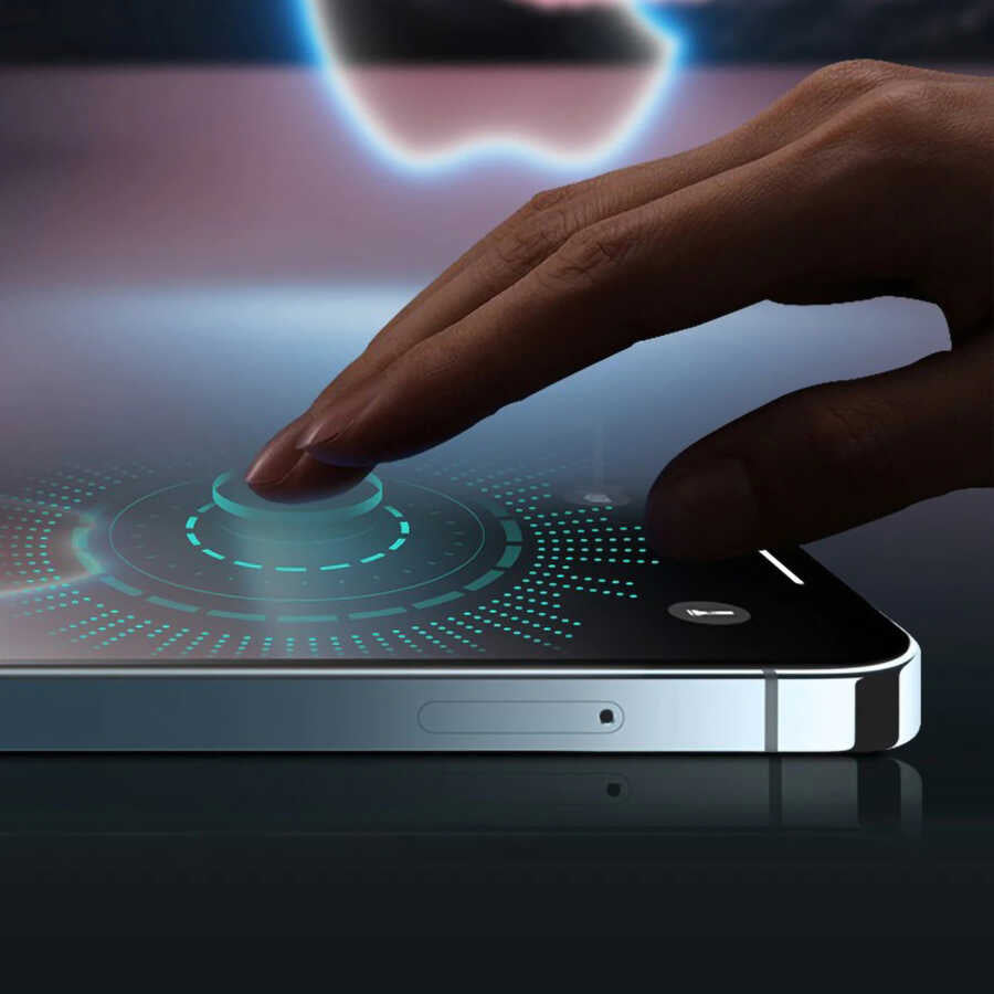 Apple iPhone 16E Davin 5D Cam Ekran Koruyucu Siyah