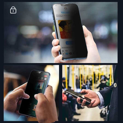 Apple iPhone 16E Davin 5D Privacy Cam Ekran Koruyucu Siyah
