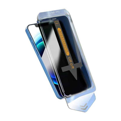 Apple iPhone 16E Hayalet Ekran Koruyucu Zore Süper Fast Anti-Dust Privacy Toz Önleyici Temperli Ekran Filmi Siyah