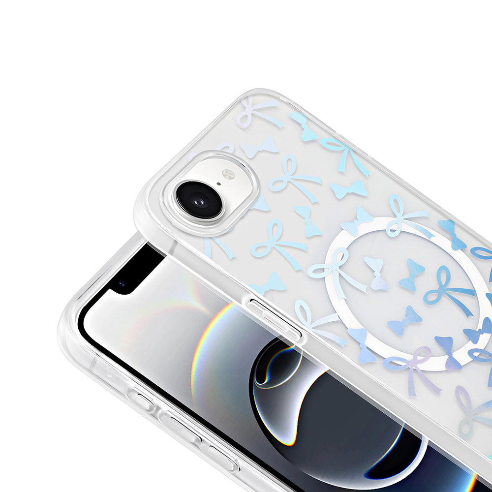 Apple iPhone 16E Kılıf M-Safe Şarj Özellikli Şeffaf Zore Folk Sert Kapak Sevimli Köpek
