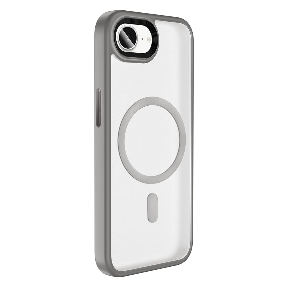 Apple iPhone 16E Kılıf Mat Arka Yüzey Wireless Şarj Özellikli Zore Flet Magsafe Kapak Pembe