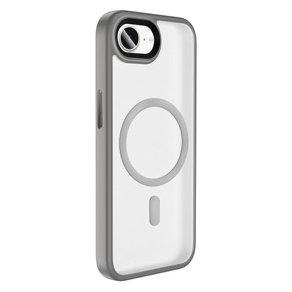 Apple iPhone 16E Kılıf Mat Arka Yüzey Wireless Şarj Özellikli Zore Flet Magsafe Kapak Pembe